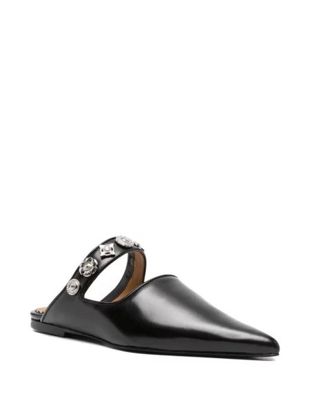 Papuci tip mules Toga Pulla din piele negru