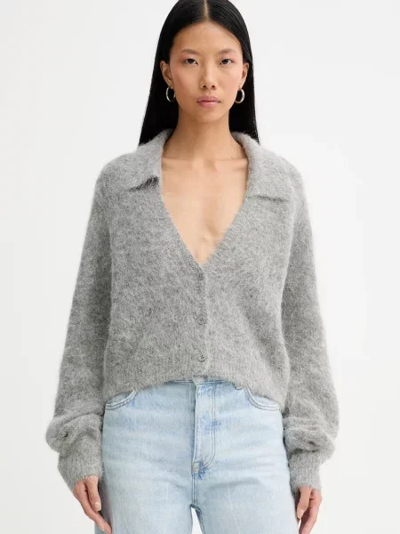 MUNTHE cardigan din amestec de lână ROXAS gri