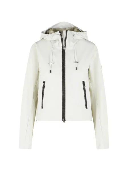 Geacă Moncler cu glugă alb