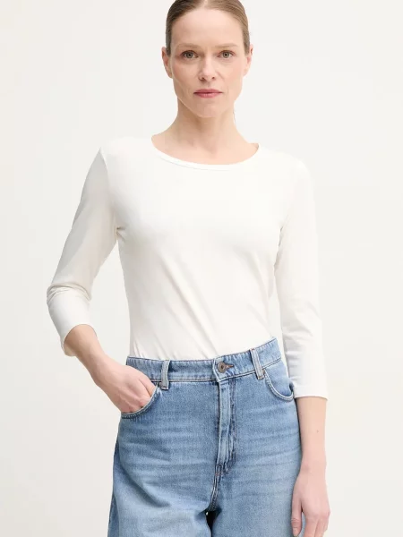 Блуза с дълги ръкави Weekend Max Mara бяло