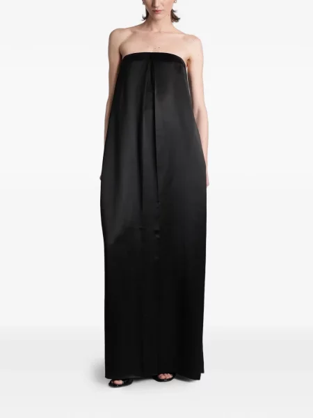 Rochie maxi Darkpark fără bretele negru