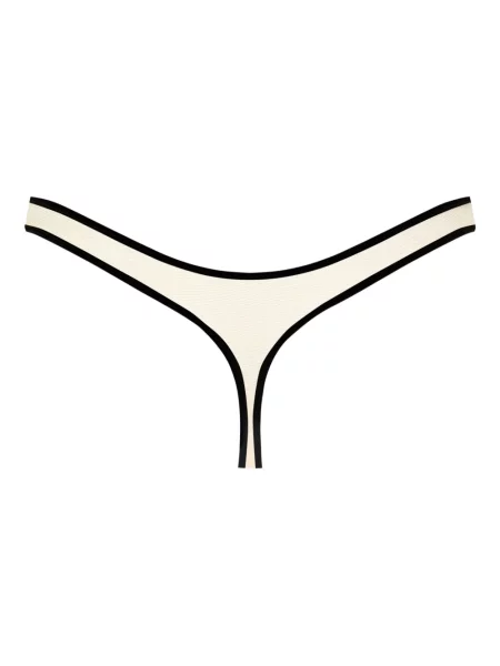 Chiloți tanga Maison Close transparente negru