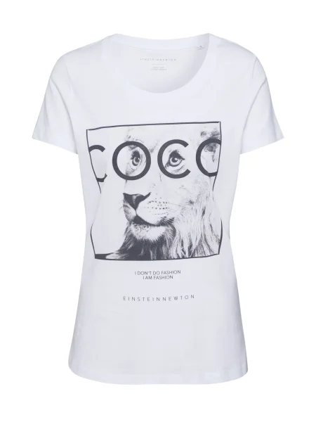 EINSTEIN & NEWTON Tricou / negru alb