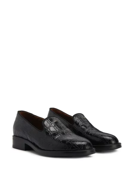 Iš natūralios odos loaferiai Giuseppe Zanotti juoda
