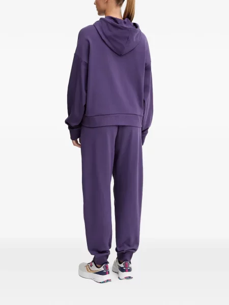 Komplet dresowy Ea7 Emporio Armani z kapturem fioletowy