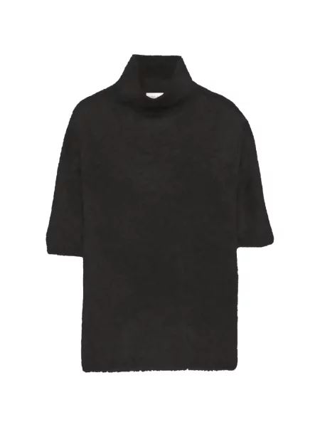 Scurt pulover Soft Goat negru