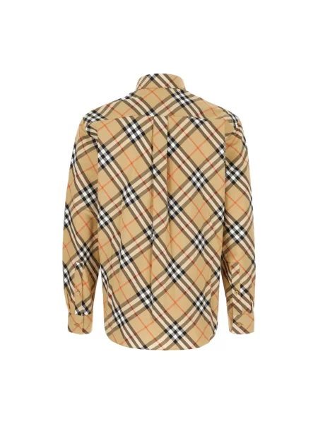 Koszula Burberry w kratę klasyczna beżowa
