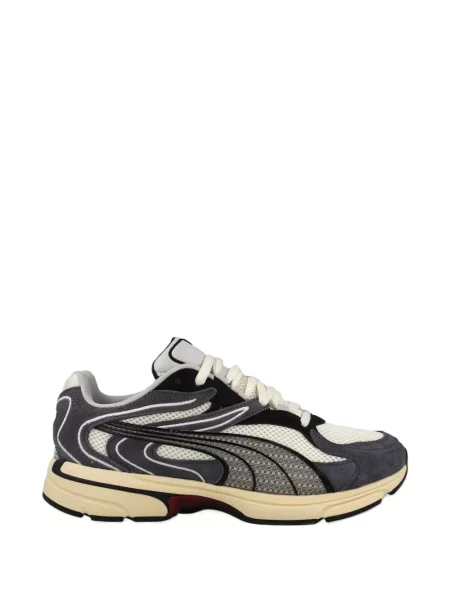 Sneakerși Puma cu șireturi din dantelă gri