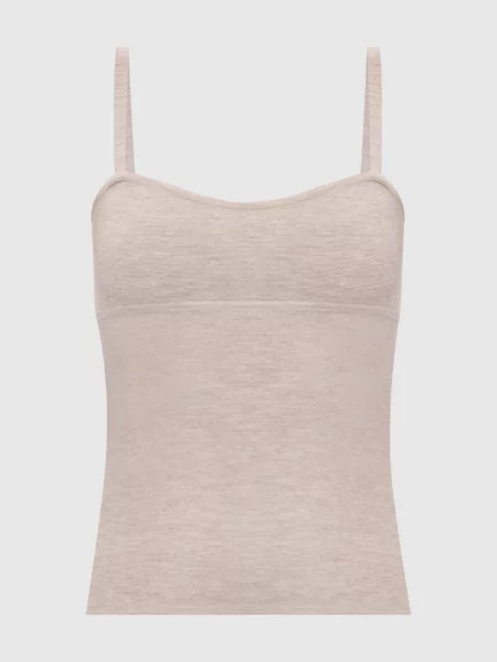 Меланжевий топ EPICA з вовною Max Mara бежевий