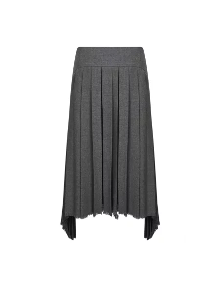 Spódnica Jil Sander asymetryczna szara