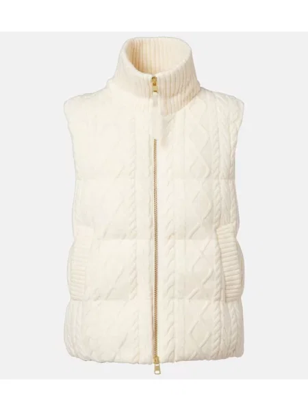 Vestă Varley tricotate alb