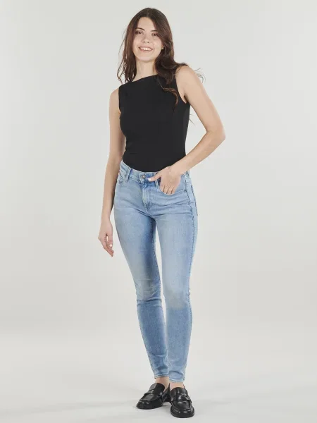 Skinny fit džínsy G-star Raw skinny fit modrá