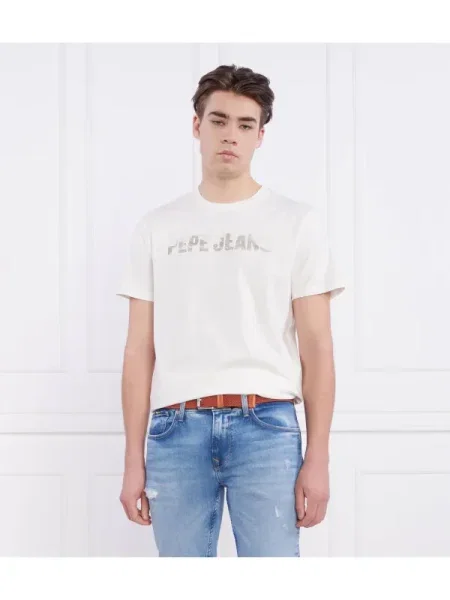 Pepe Jeans London Tricou RIBALDO alb