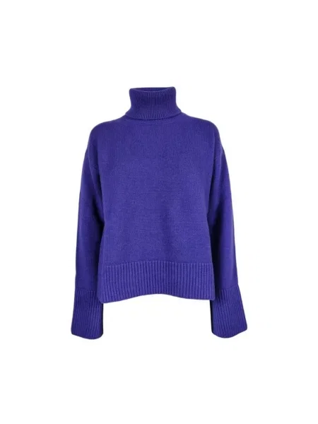 Sweter z golfem Parosh do golfa fioletowy