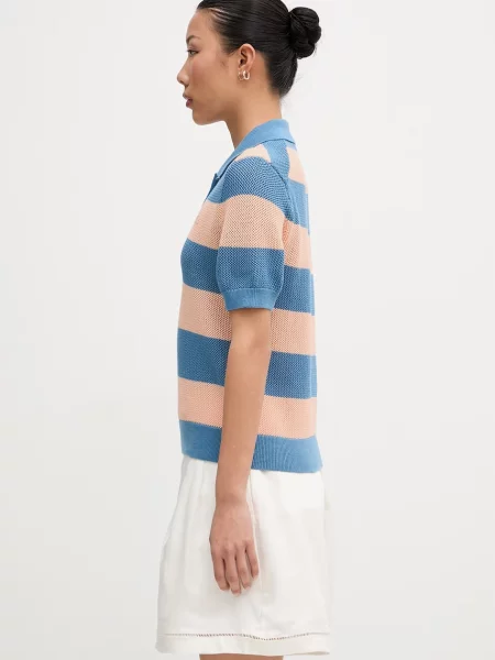 Koszulka polo o kroju regular fit z czystej bawełny Lacoste niebieska