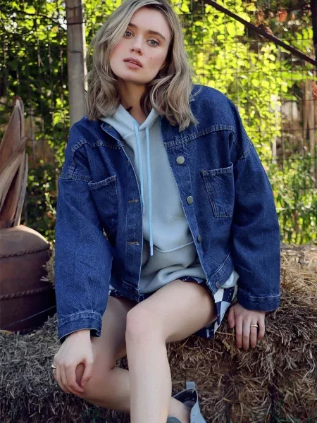 Trend Alacati Stili Джинсова куртка синій