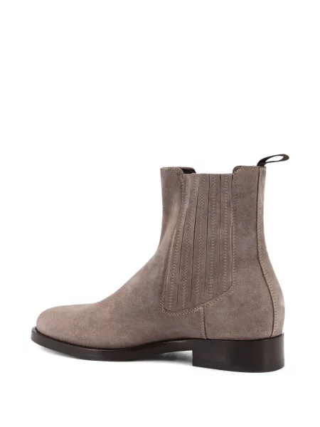 Botine Brunello Cucinelli din piele de căprioară gri