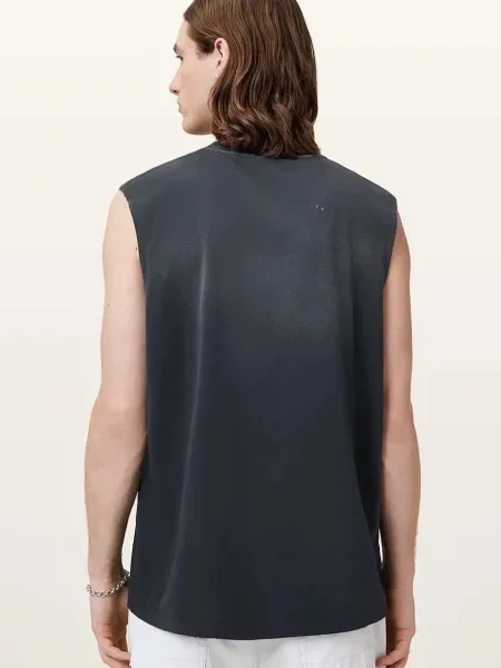 Майка Allsaints без рукавов серая