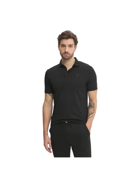 Karl Lagerfeld polo gładki czarny