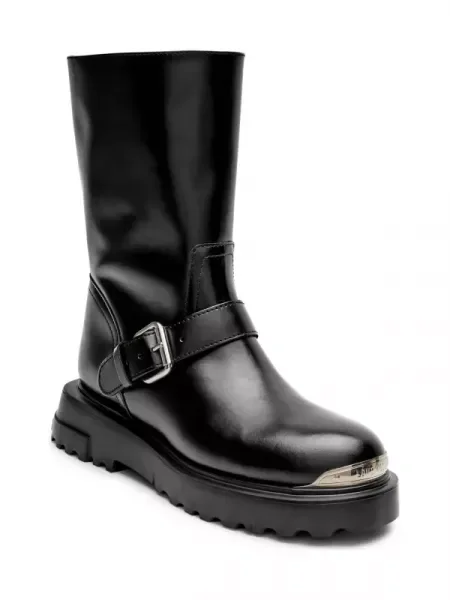 Love Moschino De piele botine negru