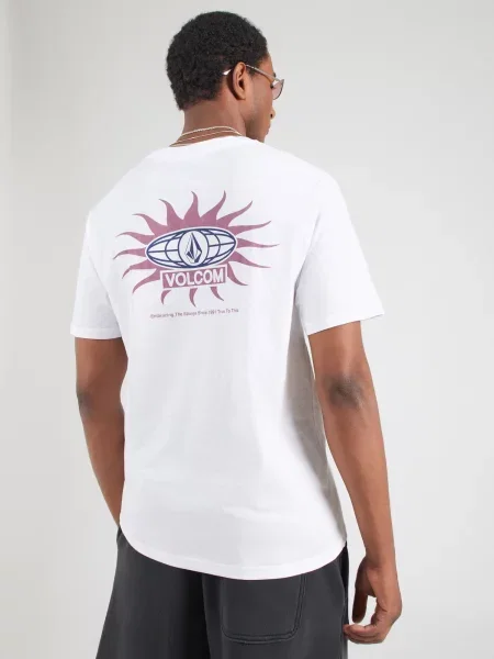 Volcom Tričko SUNLOG námornícka modrá / purpurová biela