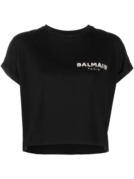 Cropp tricou Balmain negru