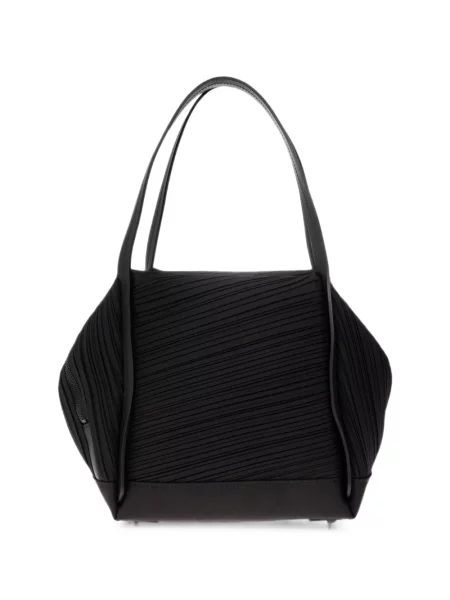 Шопинг чанта Pleats Please Issey Miyake черно
