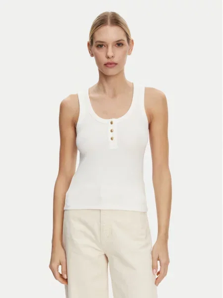 Tommy Hilfiger Marškinėliai Henley balta