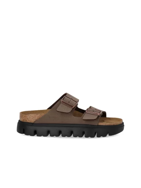 Birkenstock klapki x Papillio Arizona Chunky Birkibuc brązowe