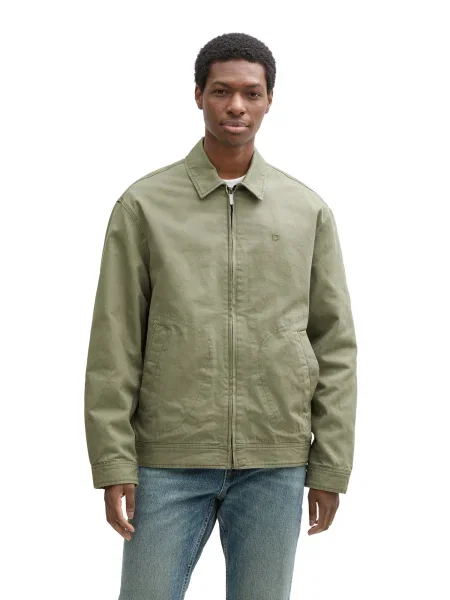 TOM TAILOR DENIM Geacă de primăvară-toamnă verde