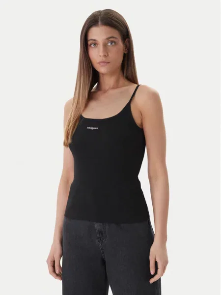 Tommy Jeans топ черен