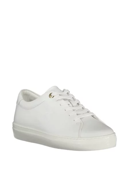Sneakerși Tommy Hilfiger cu autograf alb