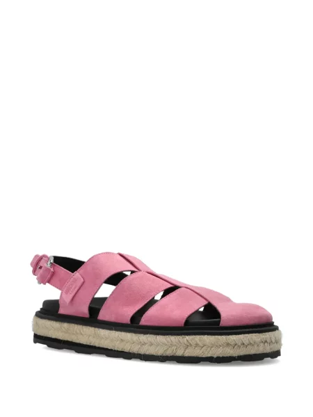 Sandale Moschino din piele de căprioară roz