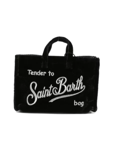 Aksamitna torebka Mc2 Saint Barth czarna