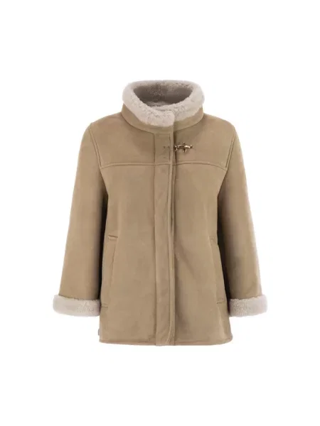 Kurtka skórzana Fay szara