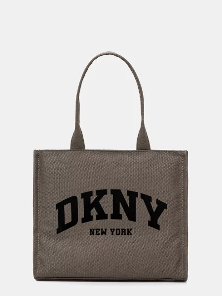 Чанта Dkny HADLEE LOGOARCH зелено