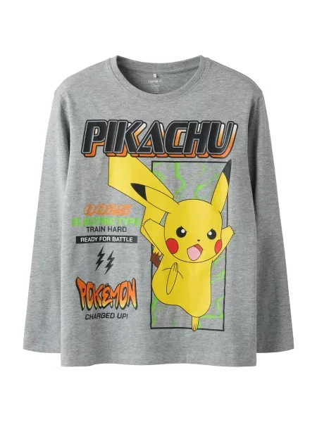 NAME IT Tricou NKMSyx Pokemon galben / amestecat / portocaliu gri