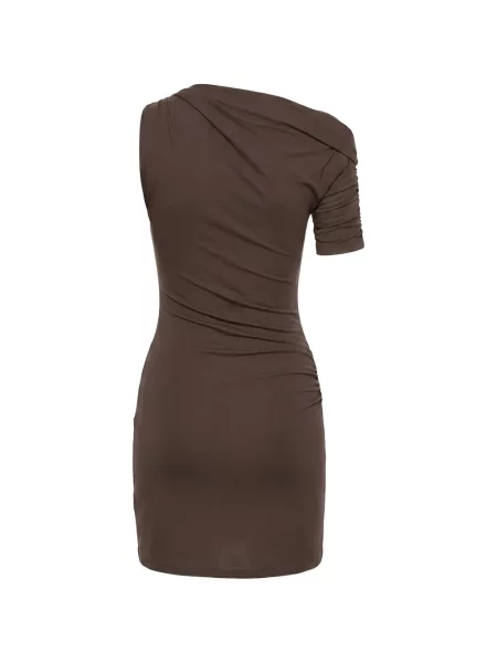 Rochie Jacquemus drapată maro