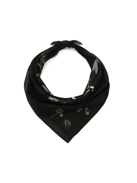 AllSaints Φουλάρι Fleur De Lis' μαύρο