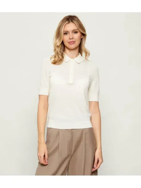 BOSS BLACK De lână polo Fidenka | regular fit negru