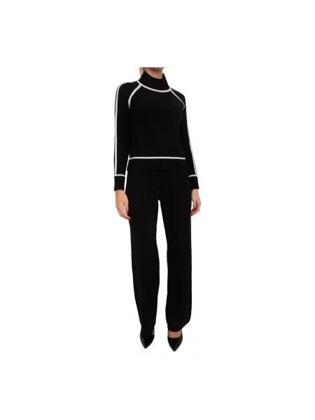 Sweter z golfem Max Mara wełniany do golfa czarny
