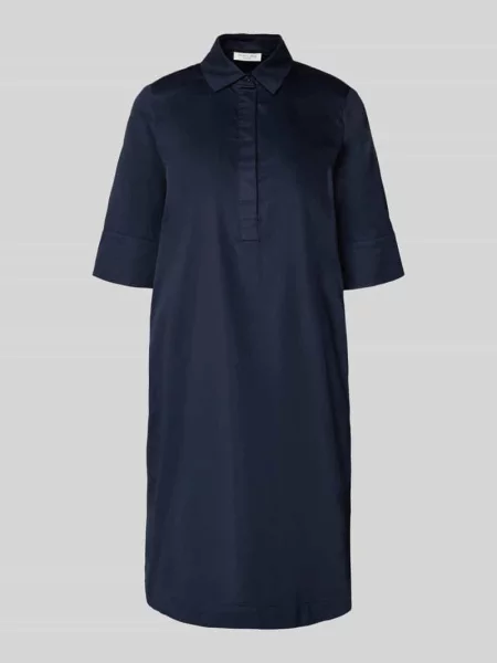 Sukienka koszulowa do kolan z wpuszczanymi Christian Berg Woman