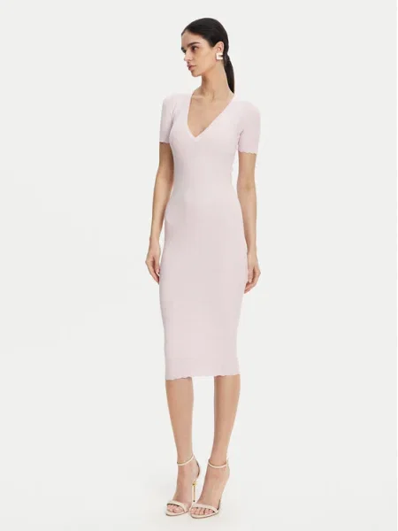 Elisabetta Franchi Rochie tricotată roz