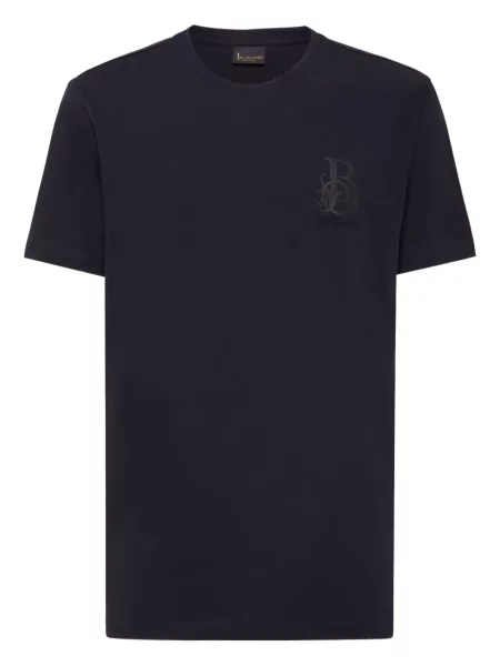 Tricou Billionaire cu broderie albastru