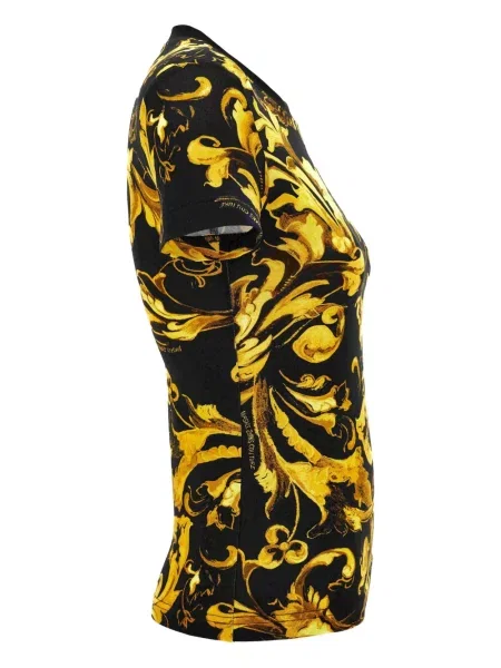 Raštuotas marškinėliai Versace Jeans Couture juoda