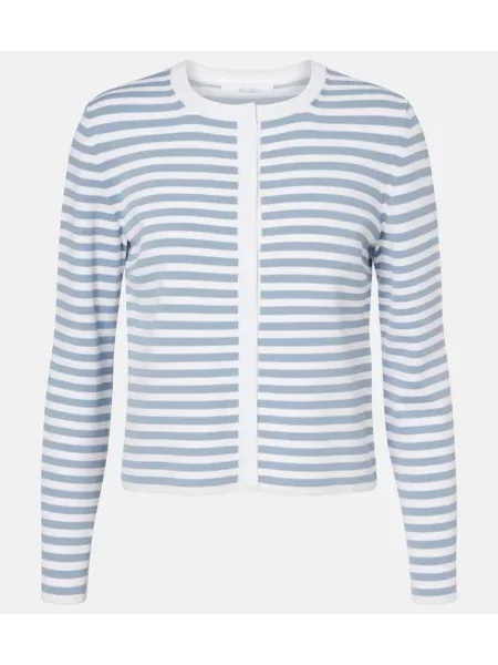 Cardigan Max Mara cu dungi alb