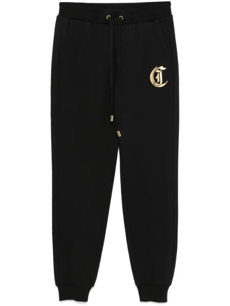 Pantaloni sport Just Cavalli cu imagine negru