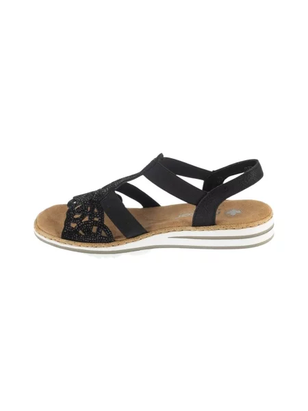 Rieker Sandale cu baretă negru