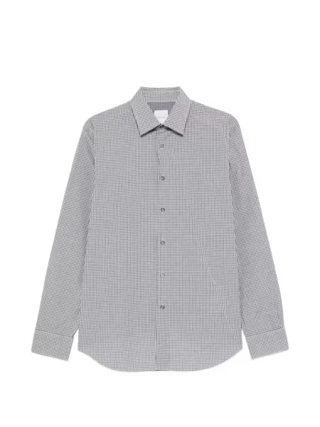 Cămașă Paul Smith în carouri gri