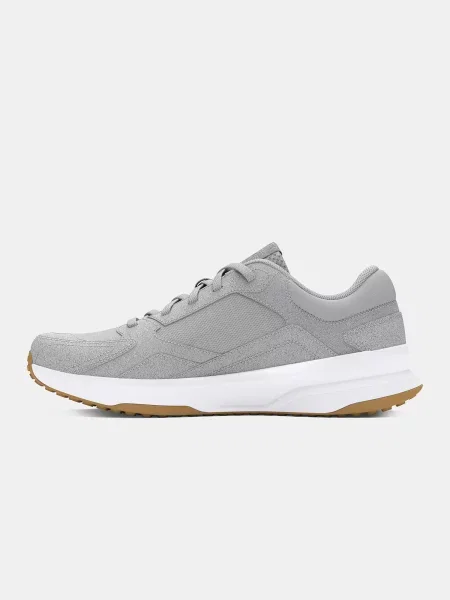 Semišové členkové topánky Under Armour biela
